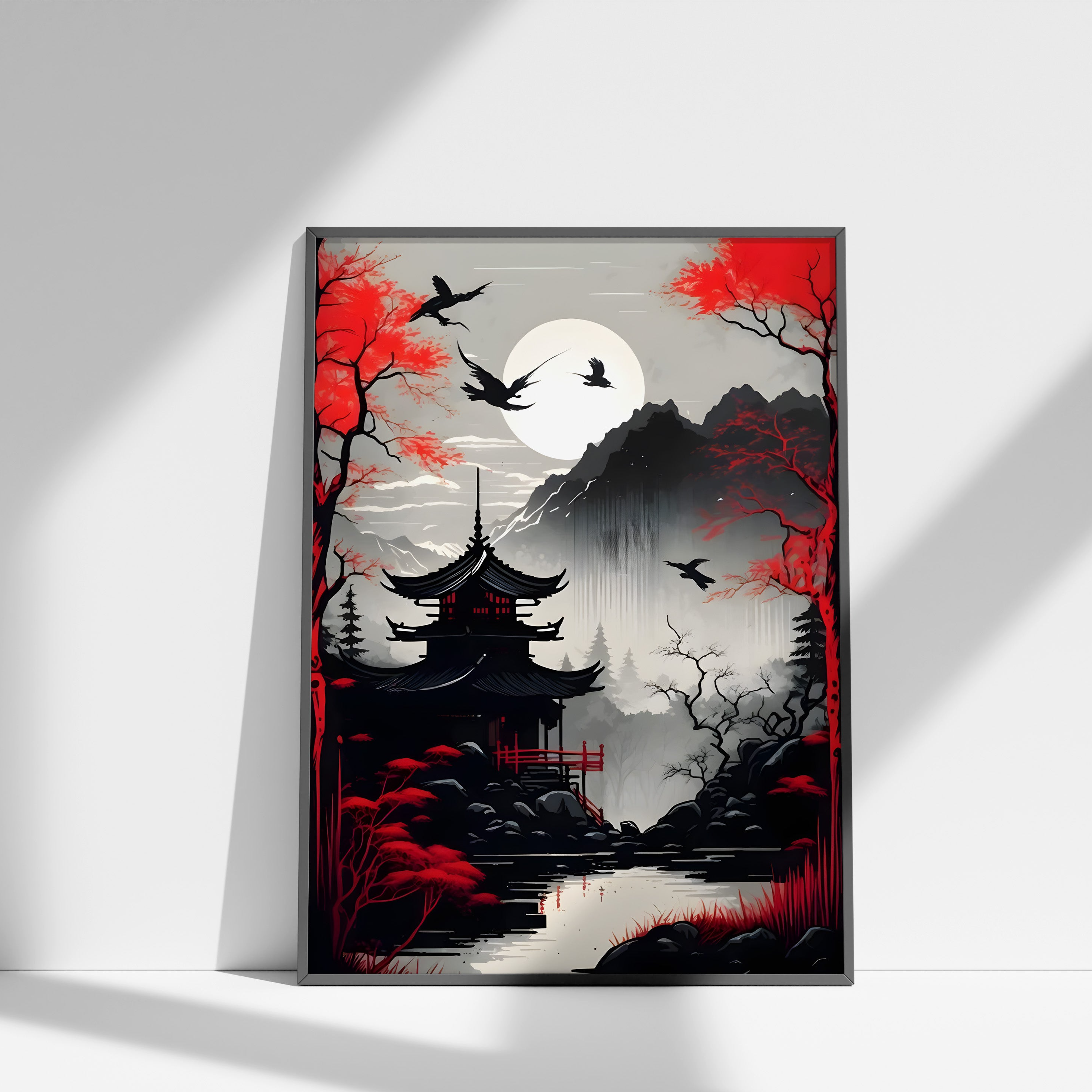 Japan Tempel Red Highlights