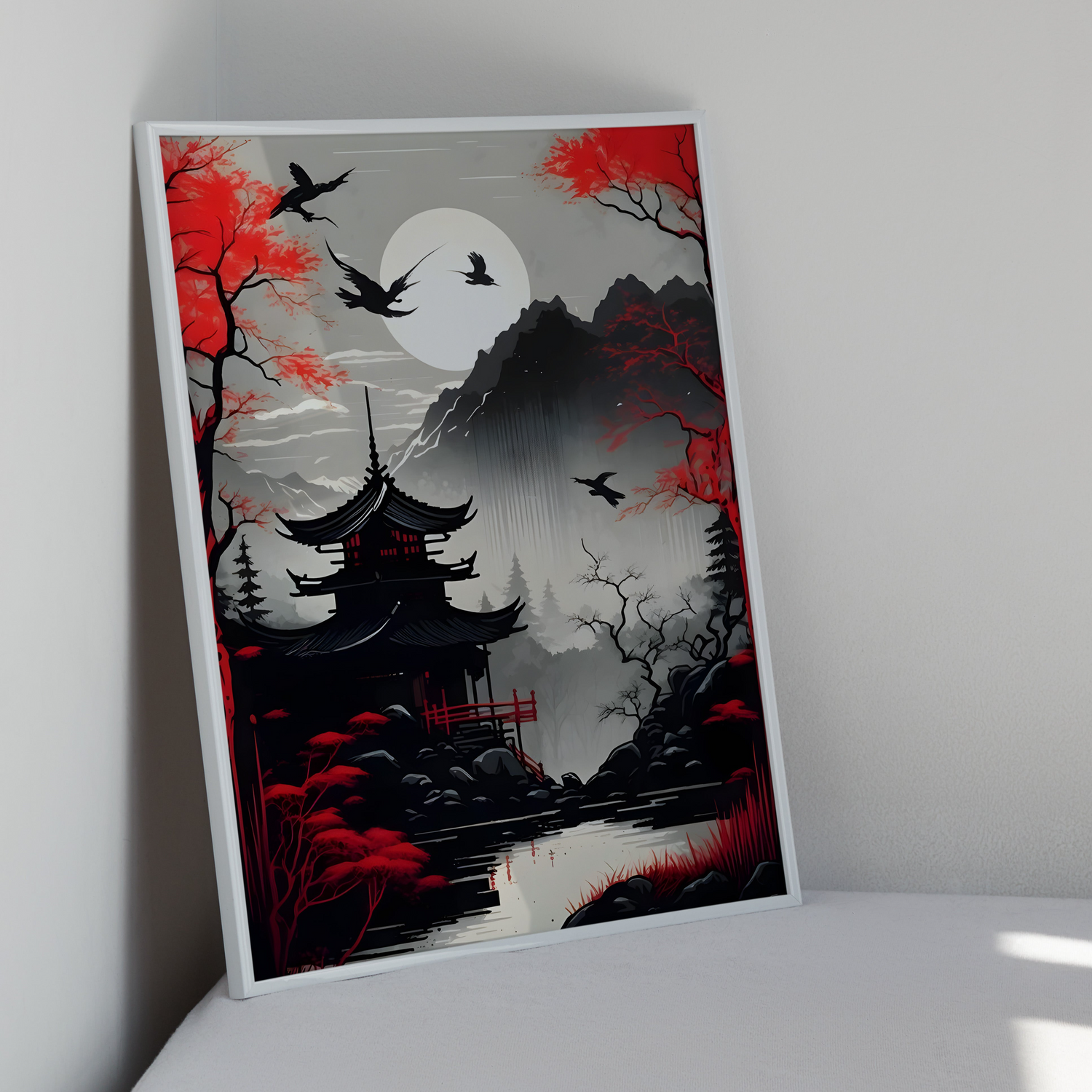 Japan Tempel Red Highlights