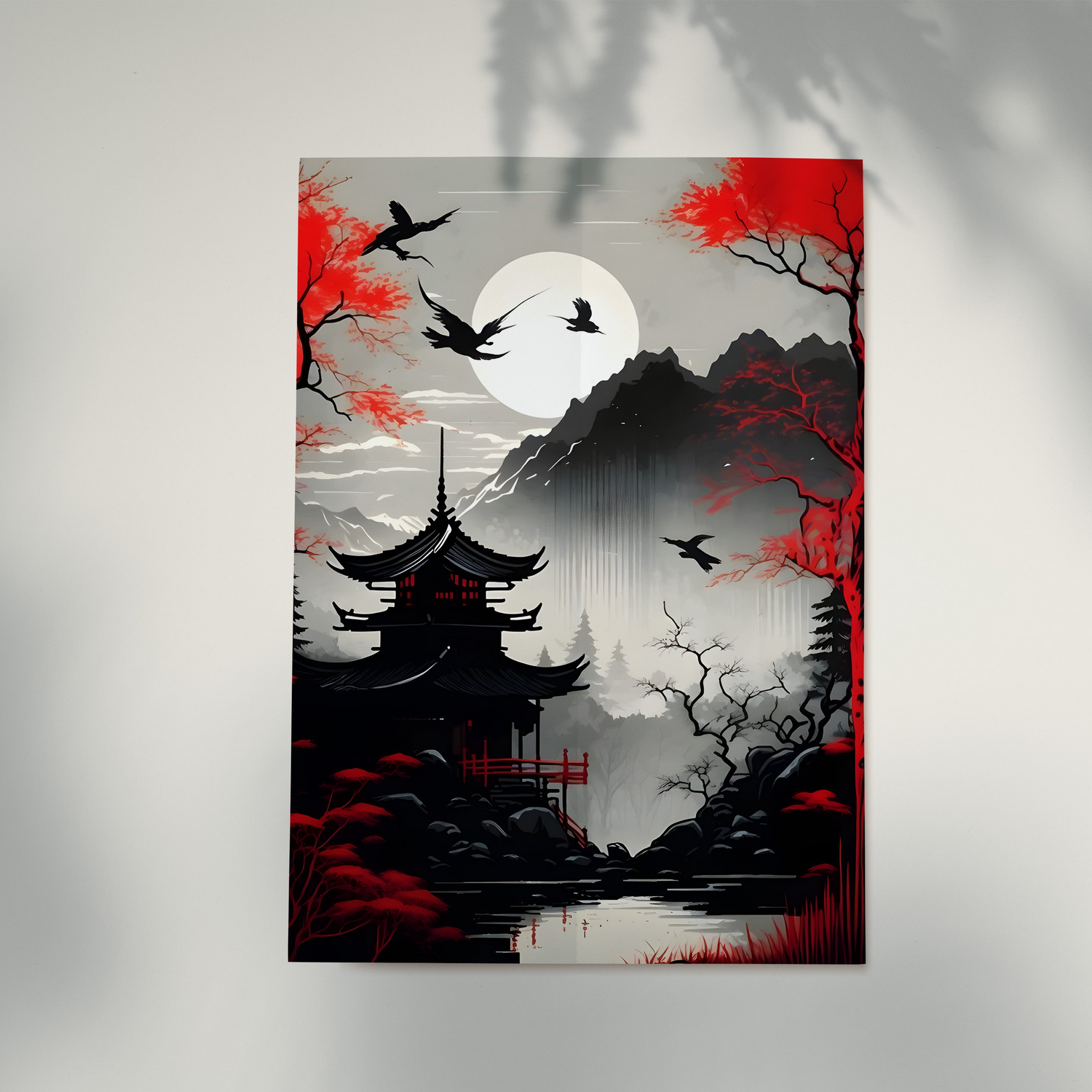 Japan Tempel Red Highlights